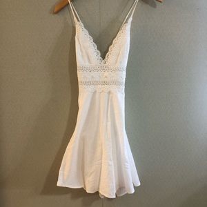 Forever 21 Crochet Strappy Backless Dress